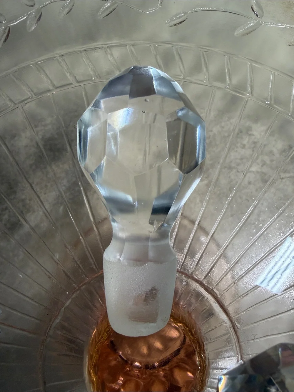 Lot of Vintage Clear Crystal Stoppers